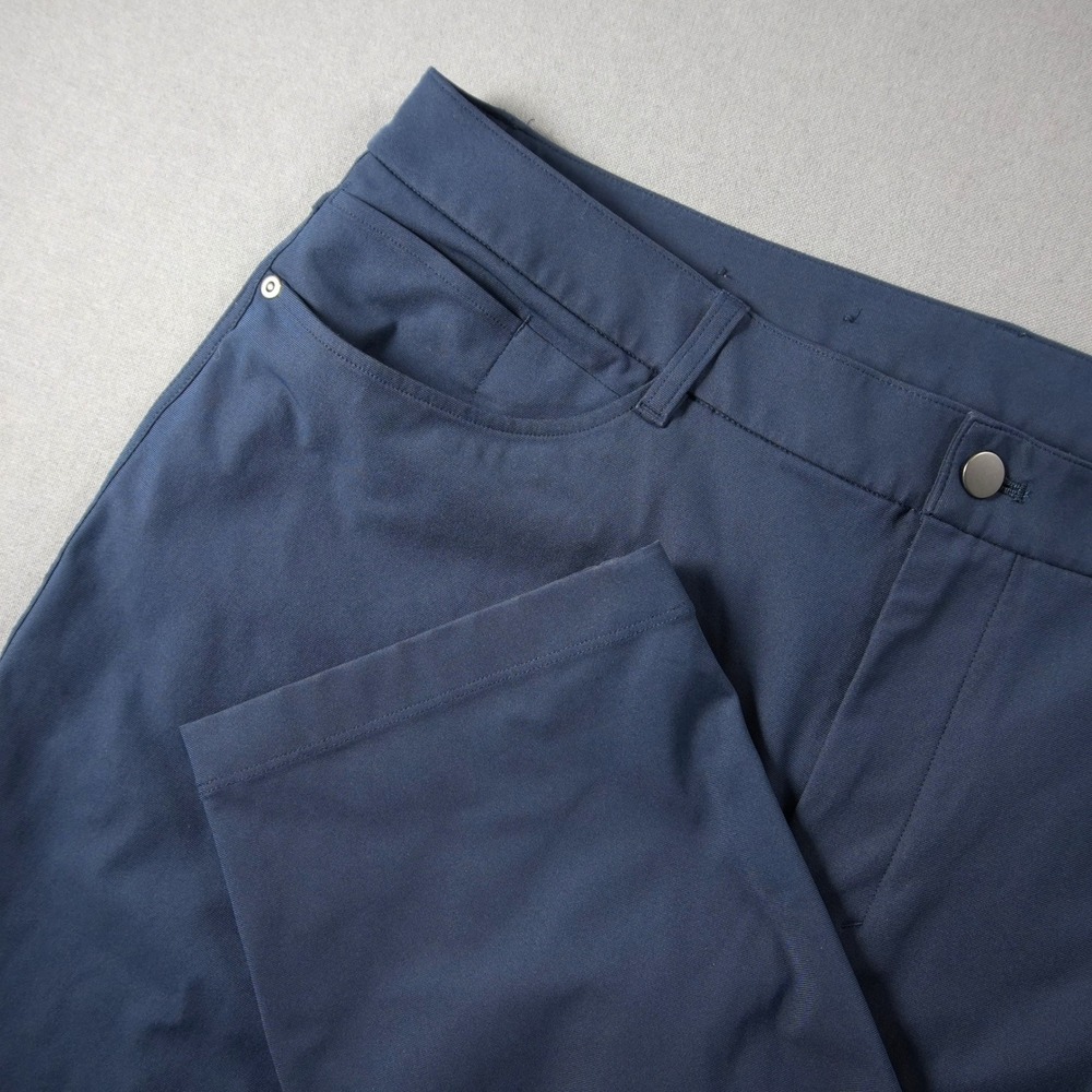 Lululemon ABC Performance Pants Mens 38 Blue Technical Chino Trousers Golf